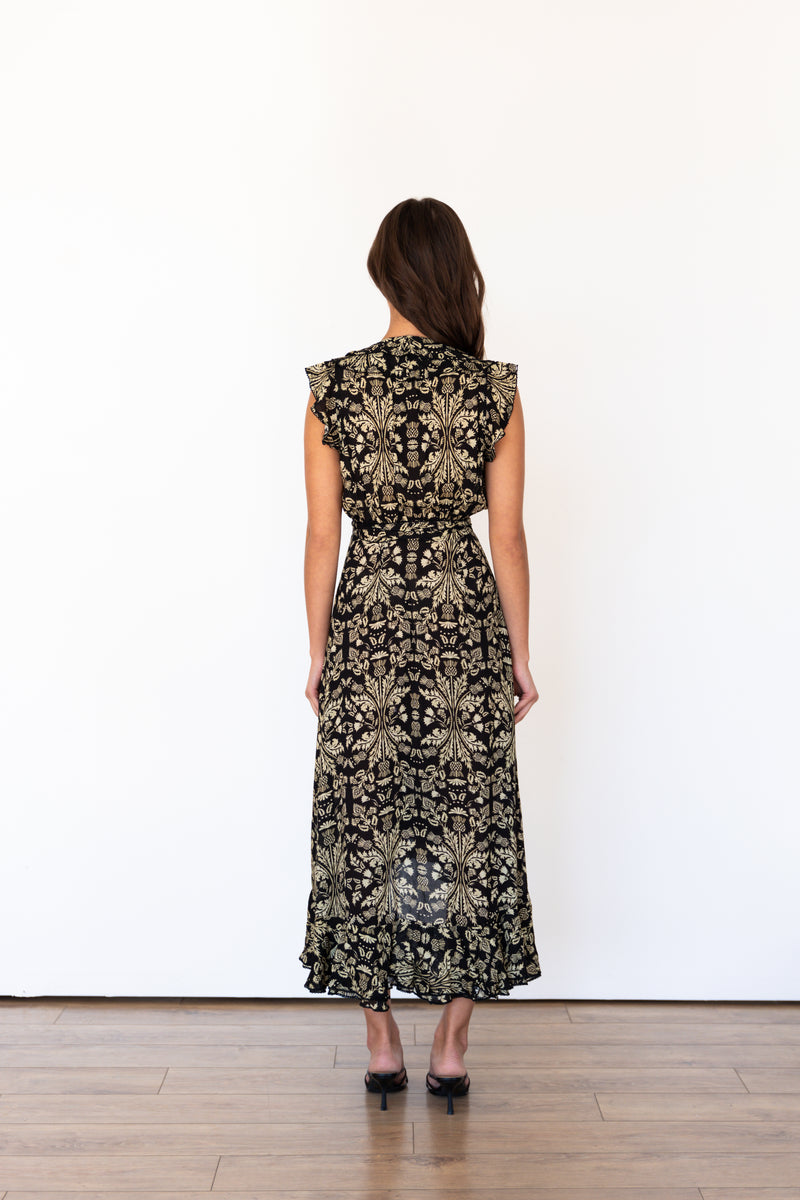 Granada Printed Wrap Dress