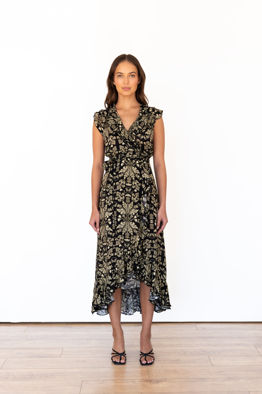 Granada Printed Wrap Dress