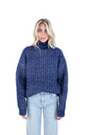 Sofia Chunky Turtleneck Navy